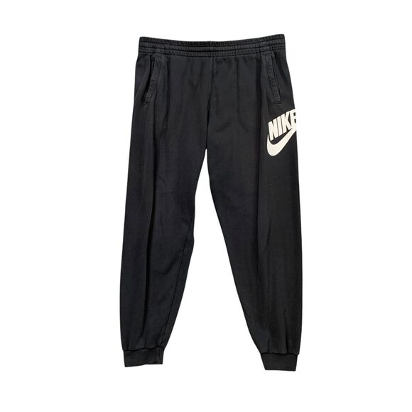 Nike Jogger Big Boy Youth XL Extra Large Black Fleece Lined Sportswear Sweatpant - Picture 1 of 12